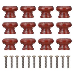 12 poign&eacute;es de meuble en bois pour tiroirs et placards - Neuf