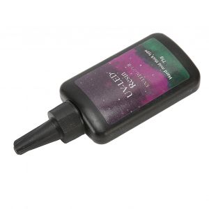 R&eacute;sine Uv Transparent Durcissement Rapide Inodore Anti Jaunissement R&eacute;sine &Eacute;poxy Uv Largement Utilis&eacute;e Pour La Fabrication De Bijoux De Bricolage 75g Consistance Moyenne Type Dur - Neuf