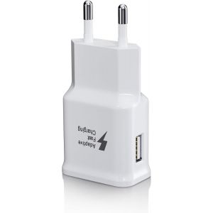 Chargeur USB M&acirc;le Adaptateur Secteur Connecteur de Charge Compatible avec Samsung Galaxy S8, S8+, S9, S10, S10 Plus, S10e, S7, S6, A50, A51, A30, A13, A03, Chargeur Rapide d'origine de Remplacement - Neuf