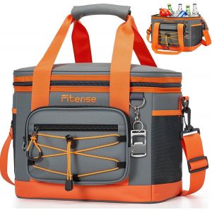 Asfasfq-Sac Isotherme Pliable, Isotherme Souple Avec, 4 Couches Isolées Anti-Fuite, Sac Isotherme Glacière, Pique-Nique Isolé Pour Le Camping, La Plage, L'épicerie, Le Pique-Nique - Neuf