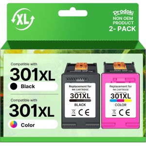 301XL Cartouches d'encre Remplacement pour HP Cartouche 301 XL Noir et Couleur pour HP 301XL Encre pour DeskJet 1000 1050 2050 2510 Envy 4500 4502 5530 OfficeJet 2620 4630 4632 - Neuf