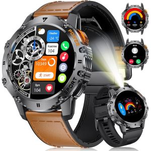 Montre Connect&eacute;e Homme Avec Armbands Magn&eacute;tis&eacute;s,1,43''amoled 500mah &Eacute;tanch&eacute;it&eacute; Ip68 Waterproof Smart Watch,110+ Modes Sportifs,Appels Bluetooth Calories Fr&eacute;quence Cardiaque Tension Sommeil 2025 - Neuf