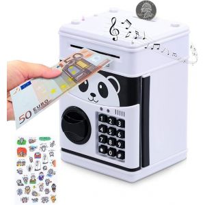 1 tirelire électronique avec mot de passe, distributeur automatique de billets, tirelire intelligente à commande vocale pour enfants, tirelire pour économiser des pièces, cadeau de Noël - Neuf