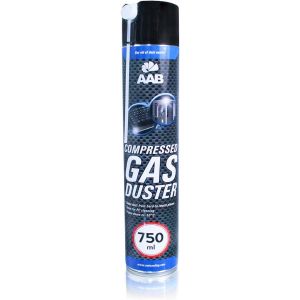 AAB Bombe a Air Comprimé 750ml-Préparation en Spray,sans Odeur Nettoyage PC,Enlever la Poussière,Bombe d'air Sec,Aérosol de Rendement Élevé,Computer Cleaner,Ne Contient Pas de Fréon - Neuf