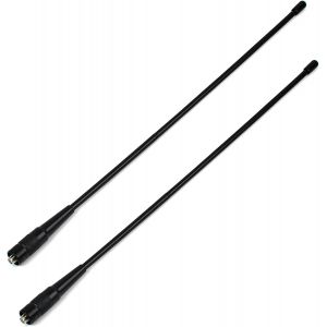 Antenne SMA Femelle VHF UHF 70cm 2 mètres Antenne Flexible Souple de Fouet à Gain élevé pour Radio Amateur pour BAOFENG/Yeasu FT-65R FT-4XR FT-4VR FT (Lot de 2) - Neuf