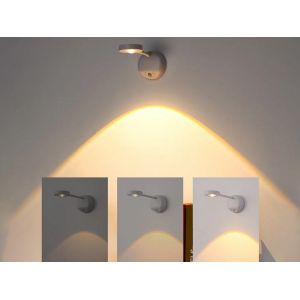 Lampe Murale Led Sans Fil &Agrave; D&eacute;tecteur De Mouvement, Rechargeable Par Usb, Veilleuse - Neuf