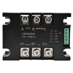 XYONG Regulateur de tension SCR, relais de regulation electrique a semi-conducteurs triphase 380 V CA (TSR-150WA-H sans dissipateur thermique) - Neuf
