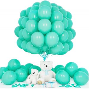 Ballons Bleu Teal,50Pièces 12Pouces Turquoise Latex Ballon Arche Guirlande Fille Femmes Hommes Anniversaire Mariage Proposition Valentin Douche Nuptiale Diplôme Retraite Fiançailles Déco - Neuf