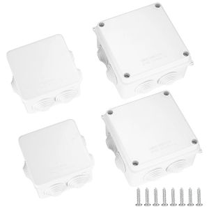 4 Pi&egrave;ces Bo&icirc;te de Jonction &eacute;tanche IP65, Boite de Derivation Etanche Exterieur, Bo&icirc;tier de Connecteur de C&acirc;ble Plastique pour C&acirc;ble Ext&eacute;rieur C&acirc;ble - Neuf