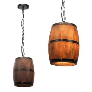 Ferme de la Pendaison Pendentif Luminaire Vintage R&eacute;glable en R&eacute;sine Lustre pour Salle &agrave; Manger, &icirc;lot de Cuisine, Cave &agrave; Vin - Neuf