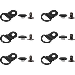 Lot De 32 Crochets Pour Lacets De Chaussures, ?Illets Pour Lacets De Bottes, Anneaux M&eacute;talliques Avec Rivets Pour Bottes D'escalade, De Randonn&eacute;e, De Travail Et D'ext&eacute;rieur (Noir) - Neuf
