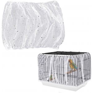 Chenquansarl-Housse De Cage &Agrave; O Aux, Couverture En Maille Pour Cage &Agrave; O Aux Couverture En Maille Pour Cage &Agrave; O Aux Jupe De Couverture Pour Cage &Agrave; O Aux Pour Cages Rondes Et Carr&eacute;es Pour Perroquets - Neuf