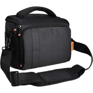 Sac &agrave; bandouli&egrave;re r&eacute;sistant aux chocs pour appareil photo reflex num&eacute;rique,Noir ,minimaliste - Neuf