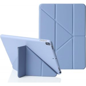 KALANKA-MuyDoux Origami Coque pour iPad 10,2 Pouces 9e 8e 7e G&iquest;&iquest;n&iquest;&iquest;ration 2021/2020/2019, 5-en-1 Multiple Angles de Vue, Housse Finition Soyeuse et Dos Souple Antichoc, Veille/R&iquest;&iquest;veil Automatique, Gris - Neuf