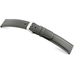 Eryi-Rio S1931 Bracelet De Montre Arizona Selle Cuir Bande Anstoss 20 Mm Gris Pierre - Neuf