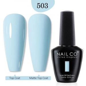 Nailco Vernis À Ongles Gel 15ml Rouge Rose Couleur Gel Vernis À Tremper Longue Durée Uv Vernis Gel Nu Lakiery Hybrydowe Laque Vernis.503. - Neuf