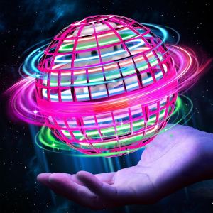 Sjzg-Flying Spinner Boule Volante Lumineuse, 360 &deg; Rotation Suspension Manuelle Avec Lumi&egrave;re Led,Capteur Intelligent Flying Boomerang Ball, Magique Mini Drone Pour Gar&ccedil;on Et Fille, Cadeau Noel Pour E - Neuf