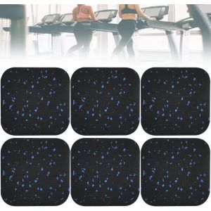 Chenquansarl-6 Pcs Amortisseurs Machine À Laver En Caoutchouc Tapis Anti Vibration Lave-Linge 10 * 10 * 1cm Sous-Couches Tampons Antidérapant Pour Tapis Roulants, Vélos Spinning, Appareils De Fitness - Neuf