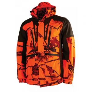 Veste De Chasse Softshell Sl Tex Orange Camo - Neuf
