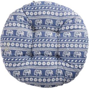 Coussin De Chaise Rond, Coussin D'assise, Motif Floral, Imprim&eacute; Animal - Neuf