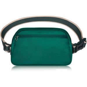 KALANKA-Petit sac à bandoulière tendance et léger pour femme et homme, mini sac banane avec sangle réglable pour la course à pied, l'entraînement, les voyages, vert foncé, Stylish Waist Packs - Neuf