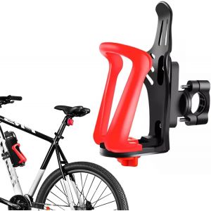 Kal-Porte Gourde Velo Vtt,Porte Bidon Velo,Porte-Bidon Réglable Pour Vélo,Pour Bouteilles De 55mm À 75mm De Diamètre,Support De Porte-Gobelet De Moto,Pour Vtt,Vélo,Poussette - Neuf