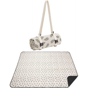 Eryi-Couvertures De Pique-Nique Lavables Pour Camping, Couvertures D'urgence, Paniers De Pique-Nique, Accessoires Avec Dos Imperméable Et Bandoulière U2013 Feuille - Neuf
