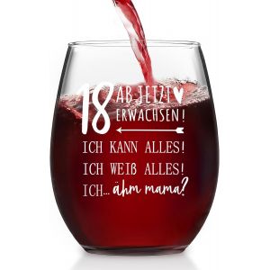 Verre À Vin Cadeaux Pour 18e Anniversaire-À Partir De Maintenant,18e Anniversaire,18e Anniversaire Fille Garçon 18 Ans,Idée De Cadeau Cool 18 Ans,Cadeau D'anniversaire 18 Ans, - Neuf