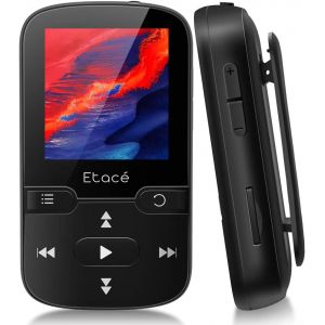 Lecteur MP3 Bluetooth 5.0, Lecteur de Musique Sport avec m&eacute;moire Interne de 16 Go, Radio FM, e-Book, podom&egrave;tre, Enregistrement Vocal et Prise en Charge jusqu'&agrave; 128 Go TF/Micro SD - Neuf