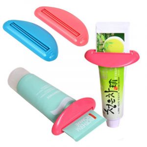Distributeur de tubes de dentifrice, support à clips pour dentifrice suspendu, support roulant, presse-tubes, lot de 4 - Neuf