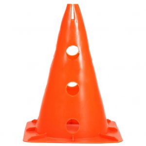 1 Cone De Marquage Pour Obstacle De Football Avec Trou, Equipement D'entrainement Sportif (Orange) - Neuf