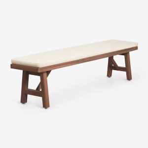 Banc De Jardin 190 Cm En Bois D'acacia Dubai Brun Acacia Fonc&eacute; - Neuf