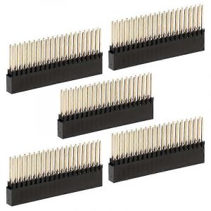 2 x 20 broches d'embase d'empilage pour Pi A+ / Modèle B+ (paquet de 5) - Neuf