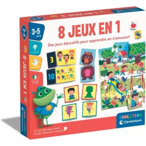 Eryi-| Coffret Éducatif 8 Jeux En 1 Pour Enfants 3¿5 Ans+ | Puzzle, Loto, Mémo, Séquences, Couleurs, Silhouettes | Jeu Préscolaire Autonome Chiffres Et Quantités | Idée Cadeau - Neuf