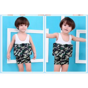 Combinaison De Plongée Flottante Pour Bébé, Maillot De Bain Une Pièce Avec Flotteurs Réglables, Combinaison D'été Pour Natation Débutants Garçons Filles De 1 À 6 Ans, L-120 Cm - Neuf