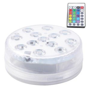 Lampe Led Submersible Pour Piscine ¿ 16 Couleurs, Étanche, À Piles, Idéale Pour Les Aquariums, Les Mariages Et L'éclairage Décoratif - Neuf