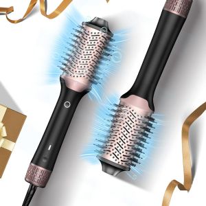 [4 En 1] Brosse Soufflante, [110 000 Tr/Min] Brosse Chauffante Grande Vitesse Pour Un Séchant Rapidement, Volumiser Et Lissant, [3x Séchage Rapide] Brosse Seche Cheveux Avec Flux D'air Coanda - Neuf