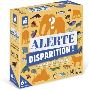 Alerte Disparition ! Animaux Menac&eacute;s - Jeu De Soci&eacute;t&eacute; Enfant - Jeu Educatif Collaboratif - Jeu Pour La Famille - Observation Et M&eacute;moire Langue Fran&ccedil;aise - D&egrave;s 6 Ans, J02458[Z2311] - Neuf