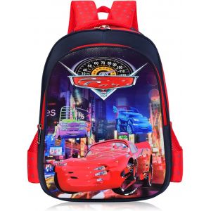 Sac à Dos Enfant Garçons Sac à Dos Cartable,Enfants École Sac à Dos de Maternelle Garçons Sac à Dos Détails 3D,Sac à Dos Anime pour Garçons Rouge 4-6 Ans - Neuf