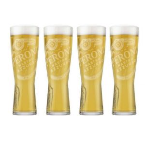 Lot De 4 Verres Bi&egrave;re Peroni 25 Cl, Neuf Et Officiel - Neuf