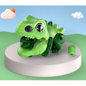 Voiture Catapulte Dinosaure Verte Pour Enfants, Voiture De Presse À Roue Libre, Jouet Pour Enfants, Jouets Éducatifs Interactifs Parents-Enfants - Neuf