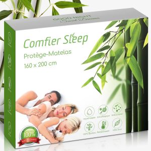 Lbgwp60-Protège Matelas 160x200 Cm Imperméable - 100¿% Bambou ¿ Alèse Respirante Et Douce ¿ Ala 160 X 200 Imperméable Lavable ¿ Housse Anti-Acariens Et Silencieuse - Neuf