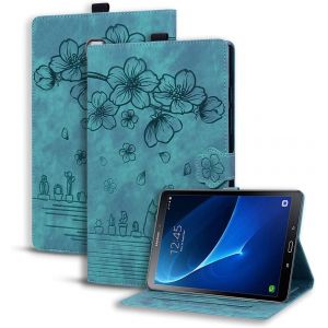 Kalws-Coque Samsung Galaxy Tab A6 2016 10.1,Pu Cuir Cover Tablette Housse De Protection Samsung Tab A 10.1 2016,Porte-Crayons Portefeuille Tablet Étui Pour Galaxy Tab A6 Sm-T580/Sm-T585,Vert Clair - Neuf