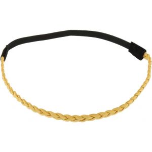 Bandeau Cheveux Femme Marron - Headband Tress&eacute; Su&eacute;dine Simple Et Uni Aspect Velours - Bandeau Fin Taille Unique - Headband Mariage Vintage - Look Original Boho, Boh&egrave;me, Hippie Chic - Neuf