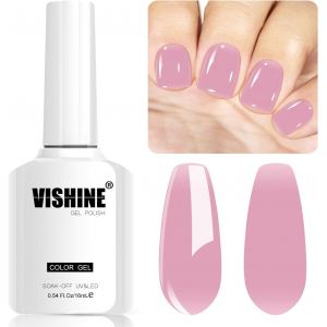 Vernis Semi-Permanent Neutre Transparent,8ml Jelly Rose Lavande Vernis &Agrave; Ongles Gel Naturel French Manucure Nail Art Uv Led Soak Off Gel #L154 - Neuf