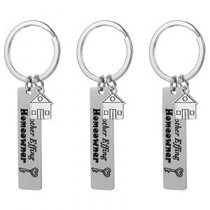 3 Pcs Acier Inoxydable Pendaison De Cr&eacute;maill&egrave;re De Porte-Cl&eacute;s Sac Pendentifs - Neuf