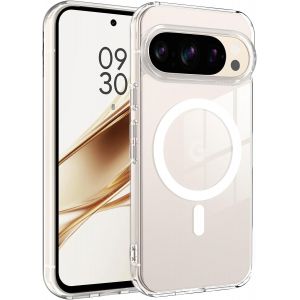 LORANKA-Magn&eacute;tique pour Google Pixel 10 Pro XL Coque [Compatible avec MagSafe] [Protection de qualit&eacute; militaire] [Jaunissement durable] Coque de t&eacute;l&eacute;phone transparente en cristal mince antichoc - Neuf