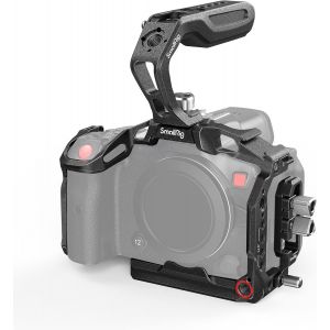 MEVRONISSHOP-R5C Cage Handheld Kit pour Canon R5 C avec Poign&eacute;e Sup&eacute;rieure, Cage Compl&egrave;te, Serre-C&acirc;ble HDMI et USB-C - 3891 - Neuf