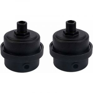 Pack de 2 filtres de silencieux pour le compresseur d'air avec filtre en plastique élément 1/4 PT 12 mm - Neuf