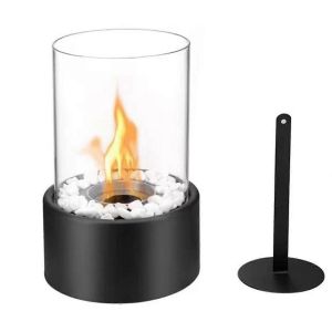 Petit Bol De Foyer De Table,Cheminée À Alcool De Table Intérieure,Noir - Neuf
